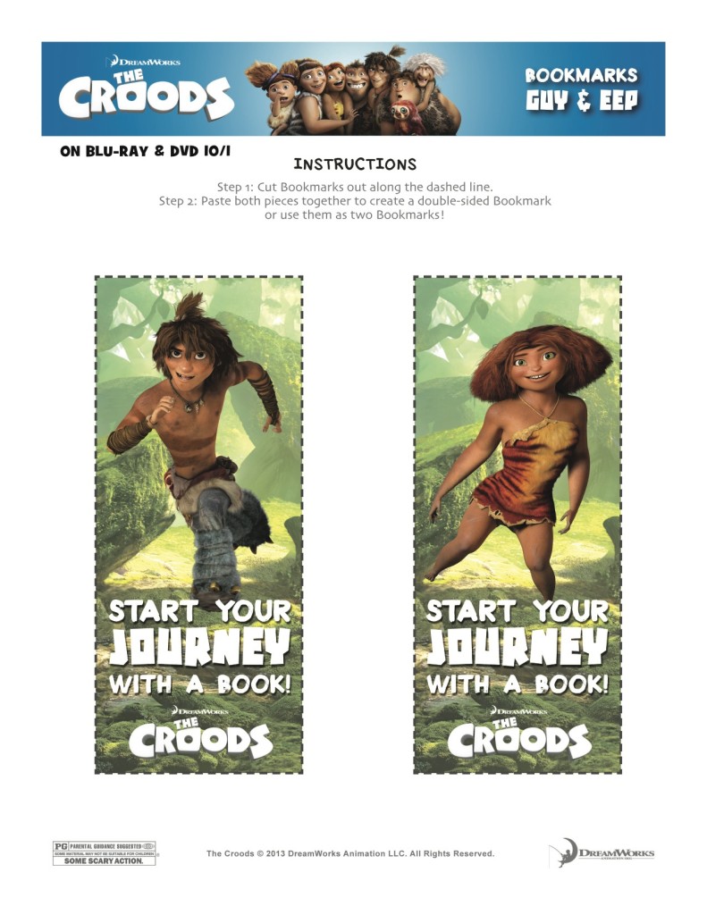 croods activity sheet