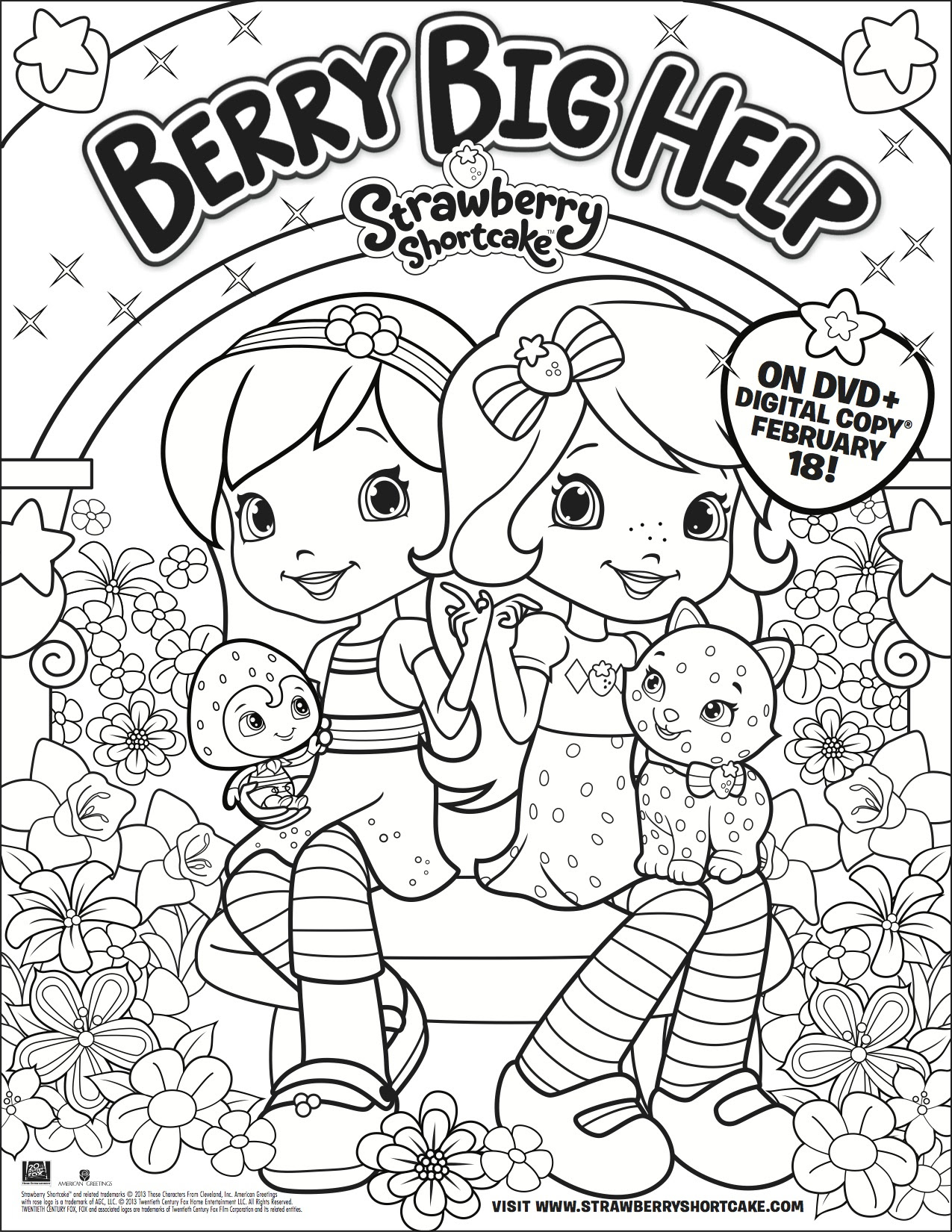 Strawberry Shortcake Coloring Page Long Wait For Isabella