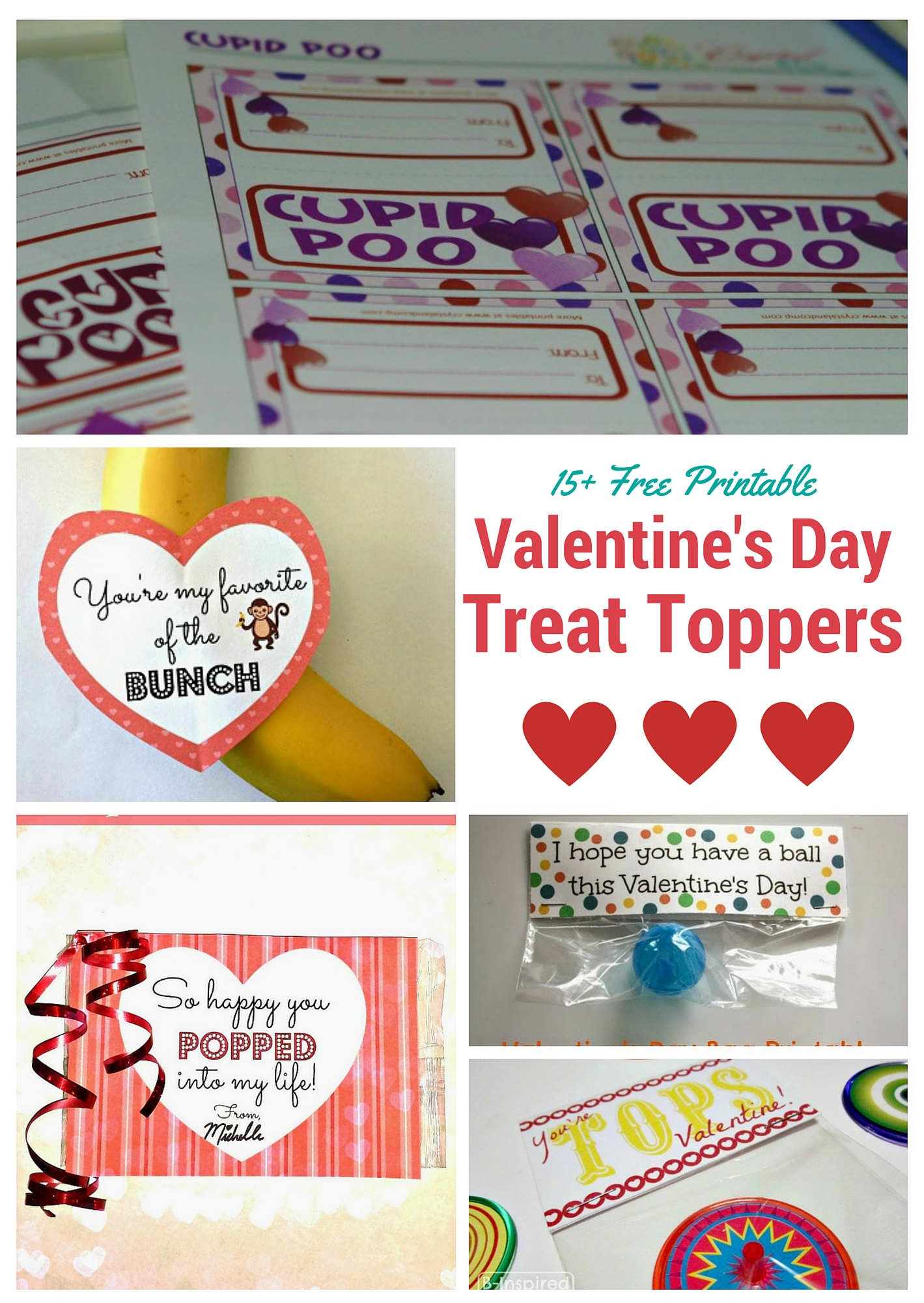 15 Free Printable Valentine s Day Treat Bag Toppers