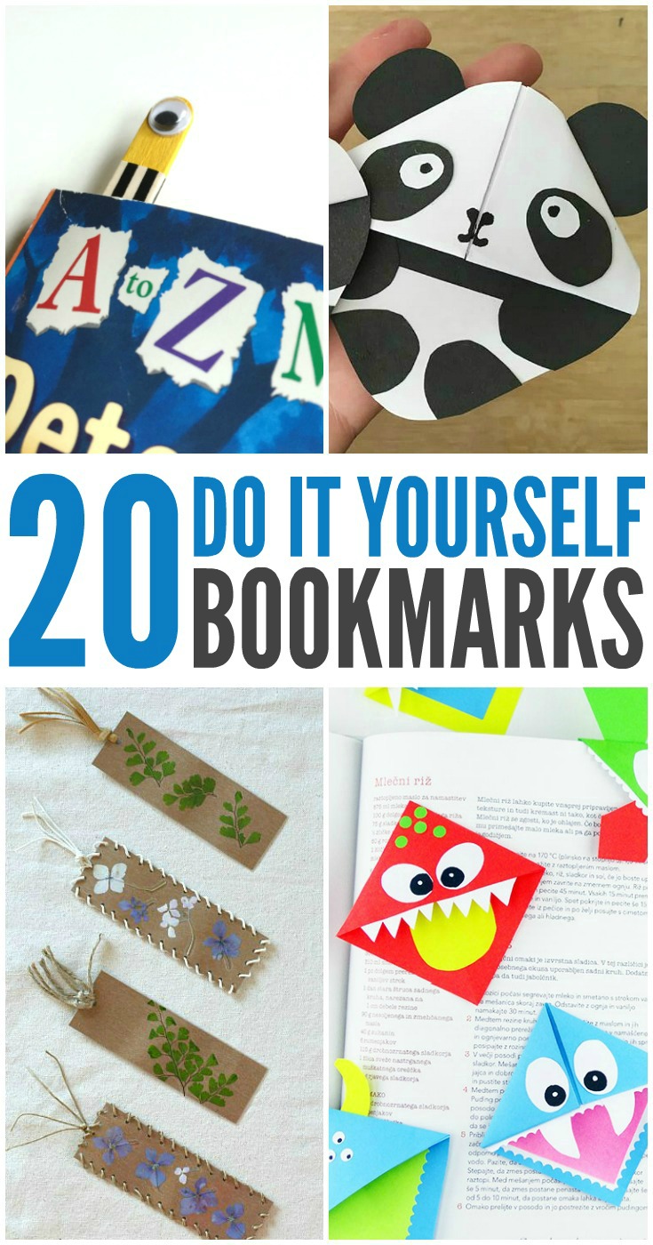 Bookmark Craft for Kids Using Pressed Flowers and Leaves - Buggy