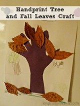 Handprint Tree and Leaves Craft