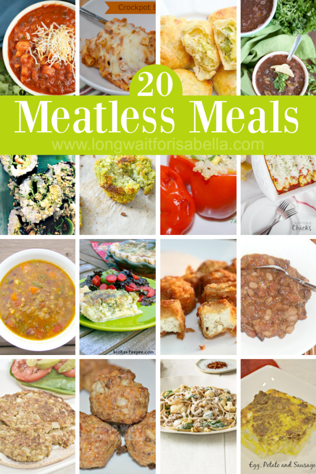 Meatless Meals - not just for Monday! - Long Wait For Isabella