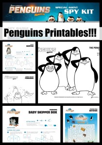 Penguins of Madagascar Printable Activity Sheets