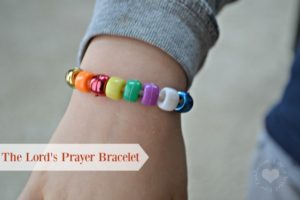 Children's Ministry: The Lords Prayer Bible Craft Bracelet