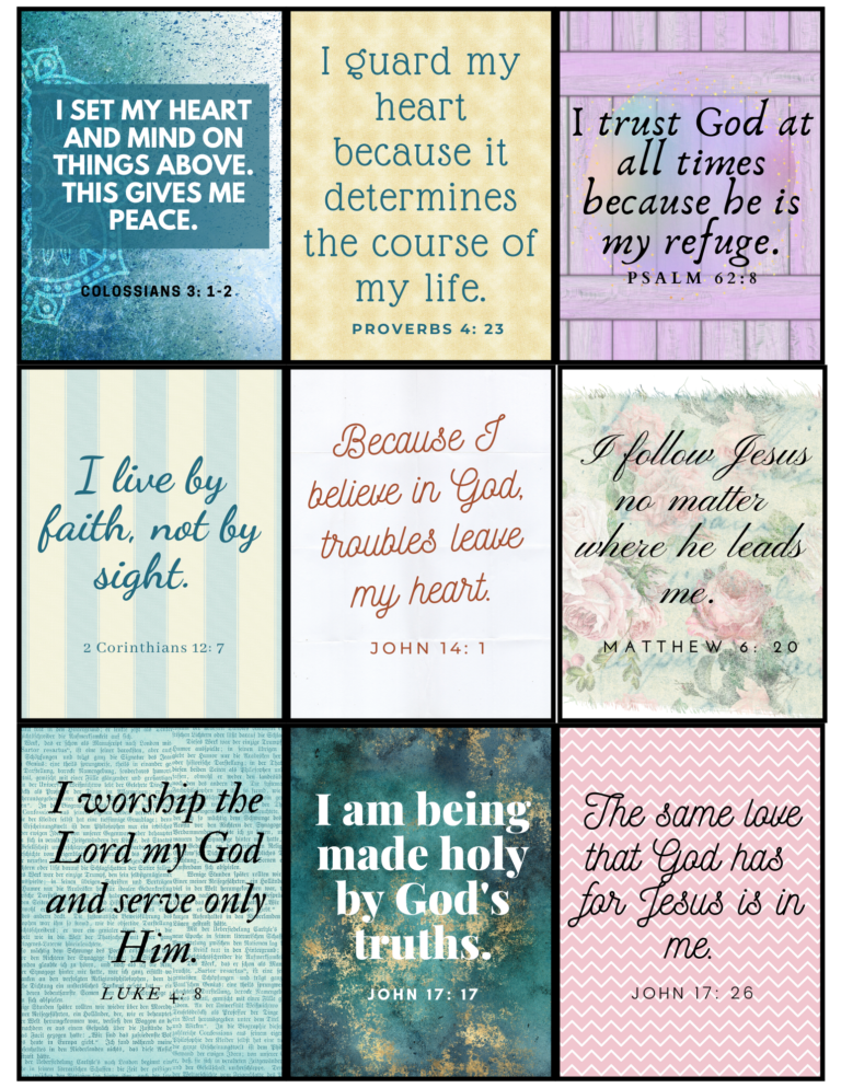 Printable Biblical Affirmations Printable Word Searches